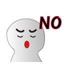 The head is not round（個別スタンプ：15）