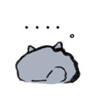 灰猫スタンプ（個別スタンプ：5）