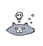 灰猫スタンプ（個別スタンプ：8）