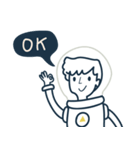 Alex the Astronaut（個別スタンプ：4）