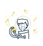 Alex the Astronaut（個別スタンプ：18）