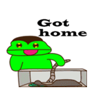 Funny frog frog2（個別スタンプ：3）