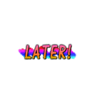 Totally Radical 90's Greetings（個別スタンプ：3）