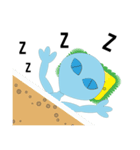 UFO small blue（個別スタンプ：1）