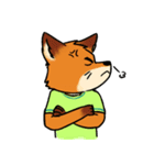 J the FOX , K the HUSKY（個別スタンプ：7）