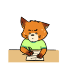 J the FOX , K the HUSKY（個別スタンプ：21）