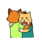 J the FOX , K the HUSKY（個別スタンプ：25）