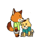 J the FOX , K the HUSKY（個別スタンプ：26）