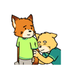 J the FOX , K the HUSKY（個別スタンプ：27）