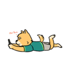 J the FOX , K the HUSKY（個別スタンプ：34）