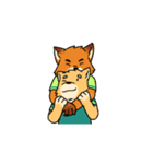 J the FOX , K the HUSKY（個別スタンプ：36）