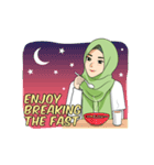 Gorgeous Hijab Girl Ramadhan Animated（個別スタンプ：3）