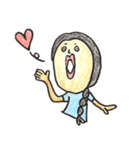 女子のゆるスタンプ（個別スタンプ：3）