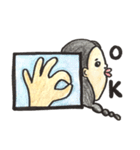 女子のゆるスタンプ（個別スタンプ：5）