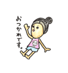 女子のゆるスタンプ（個別スタンプ：15）