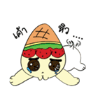 Ice cream, watermelon（個別スタンプ：8）