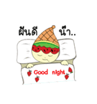Ice cream, watermelon（個別スタンプ：16）