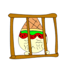 Ice cream, watermelon（個別スタンプ：30）