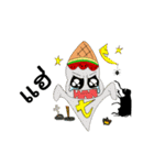 Ice cream, watermelon（個別スタンプ：33）