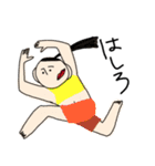 変なポーズな人（個別スタンプ：6）