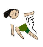 変なポーズな人（個別スタンプ：12）