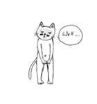 Cats with beard and no beard（個別スタンプ：5）