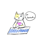 Cats with beard and no beard（個別スタンプ：6）