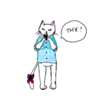 Cats with beard and no beard（個別スタンプ：7）