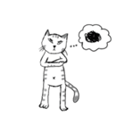 Cats with beard and no beard（個別スタンプ：8）