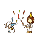 miss. Cheer ＆ her sheep（個別スタンプ：17）