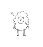 ゆる〜いうさぎとひつじ（個別スタンプ：1）