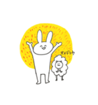 ゆる〜いうさぎとひつじ（個別スタンプ：5）