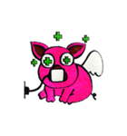 Pig have wings.（個別スタンプ：2）
