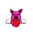 Pig have wings.（個別スタンプ：4）