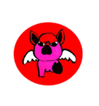 Pig have wings.（個別スタンプ：7）