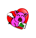 Pig have wings.（個別スタンプ：11）