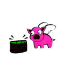 Pig have wings.（個別スタンプ：14）