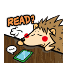 ヘッジホッグ 小次郎の日常生活。（個別スタンプ：34）