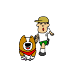 犬と男と時々おじいさん（個別スタンプ：12）