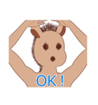 様子がおかしい動物たち（個別スタンプ：24）