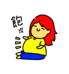 red hair girl ＆ Mr. Radish cake（個別スタンプ：5）