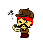 red hair girl ＆ Mr. Radish cake（個別スタンプ：8）