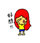 red hair girl ＆ Mr. Radish cake（個別スタンプ：22）