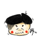 Funny Big Pie face boy Come also！！（個別スタンプ：9）