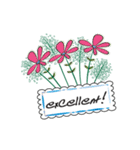 Flowers and greeting card3（個別スタンプ：27）