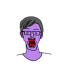 Glasses boy Xin（個別スタンプ：3）