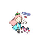 jelly girls and pink cotton ball（個別スタンプ：22）