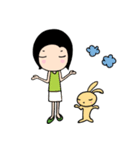 Kiki and Bunny's simple life part I（個別スタンプ：1）