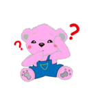 pink naughty bear（個別スタンプ：9）