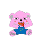 pink naughty bear（個別スタンプ：10）